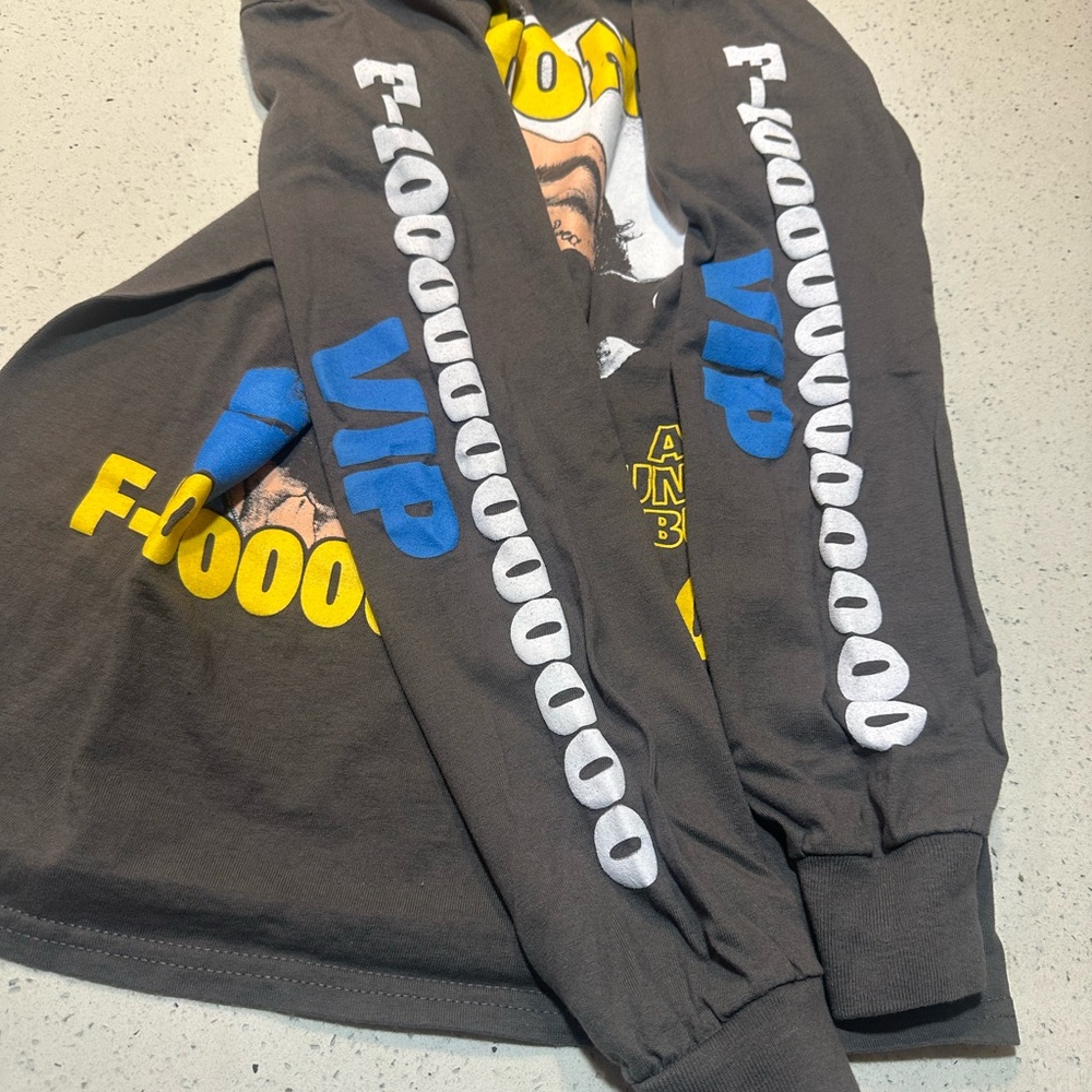 Post Malone F-1 Trillion tour unisex long sleeve tee /pre-loved, sleeve details - Picture 5 of 10